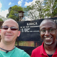 Roland Glew and Dr. Brian Gakunga at the Kiriga Estate in Gatanga, Muranga, Kenya