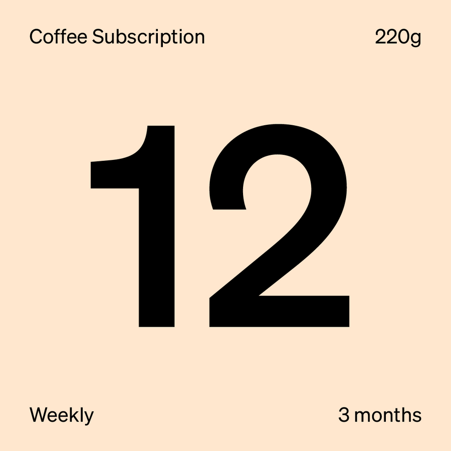 In My Mug Coffee Subscription. 1 bag, once a week, for 3 months.