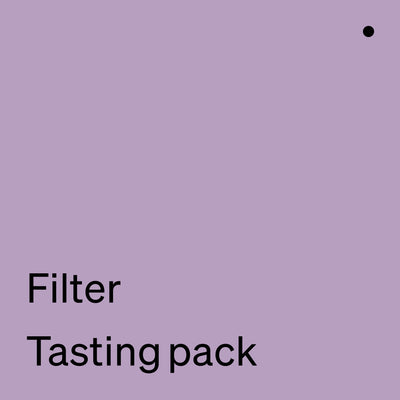 Filter coffee tasting pack from Hasbean