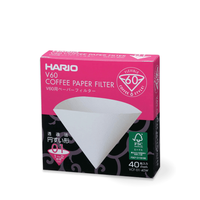 Hario V60 Coffee Filter Papers Size 01 Box of 40 White Filters VCF-01-40W